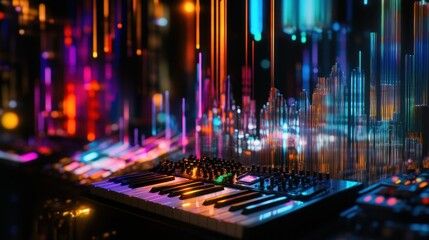 Synthwave Keyboard: A Vibrant Digital Soundscape