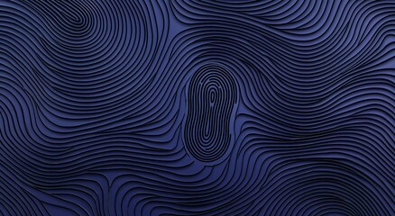Abstract Navy Blue Swirl Background Texture 3D Render Wave Pattern Design