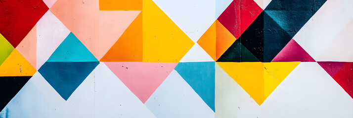 Vibrant and colorful geometric pattern