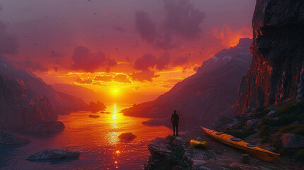 Adventure Seeker Embracing the Wild