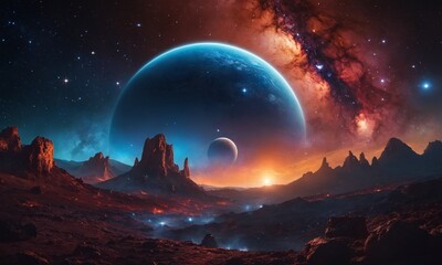 우주오로라 멋진우주배경