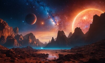 우주오로라 멋진우주배경