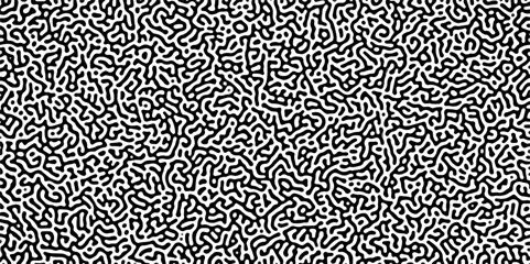 Abstract truing organic wallpaper Turing reaction diffusion monochrome seamless pattern .Monochrome Turing reaction background .Natural seamless line pattern. Linear design with biological shapes	
