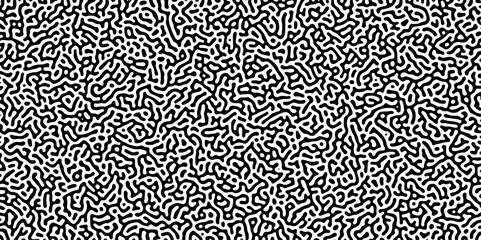 Abstract truing organic wallpaper Turing reaction diffusion monochrome seamless pattern .Monochrome Turing reaction background .Natural seamless line pattern. Linear design with biological shapes	
