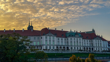 Fototapeta premium Various photos taken in the autumn season from the capital of Poland, Warsaw