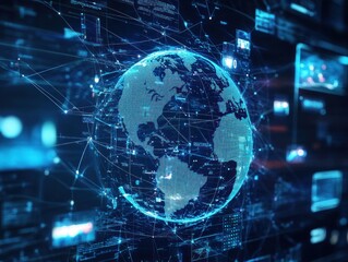 Fototapeta premium Global Network Connection