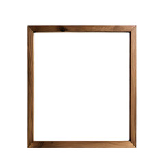 PNG of A rustic wooden frame with a natural finish, perfect for showcasing artwork or photographs on transparent background.
