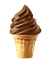 Chocolate Ice Cream Cone.