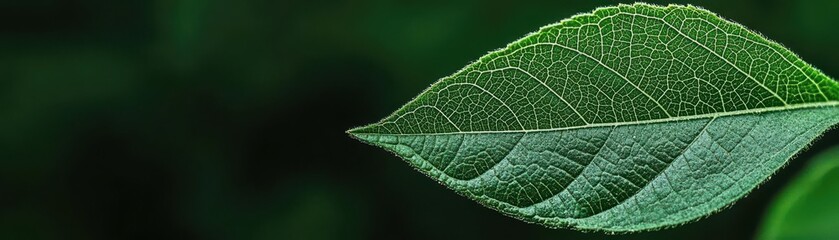 Fototapeta premium natural transpiration concept. A close-up of a sunflower leaf under sunlight, releasing moisture and benefiting the local ecosystem
