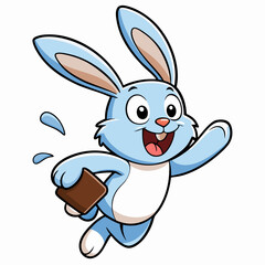 bunny with chocolate