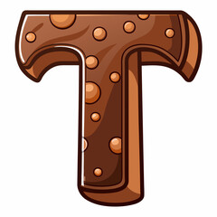 CHOCOLATE alphabet letter T