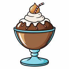 ice cream with chocolate