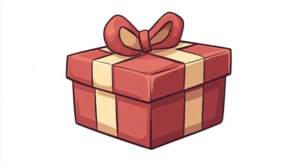 Obraz premium Colorful Cartoon Gift Box Vector Illustration for Holidays and Celebrations