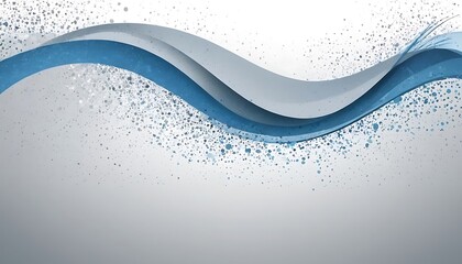  blue and white wave ,background, dot, flowing, wave, copy space, abstract, illustration, 2