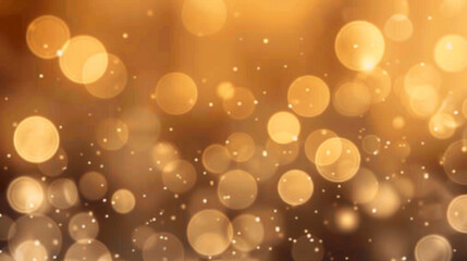 Christmas Golden Bokeh background, with a festive and bright feel