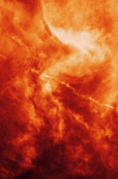 The red sky background looked like smoke and fire. bomb Violent. for wallpaper, backdrop and design.