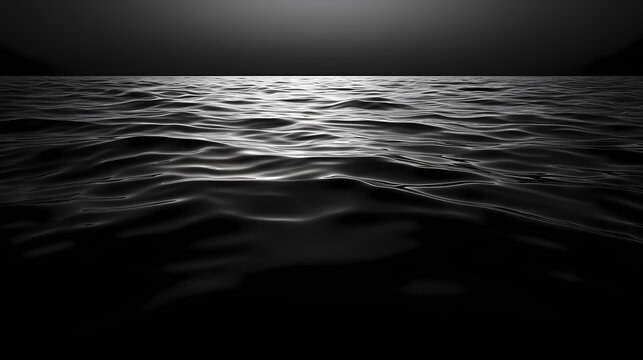 A minimalist black background, ideal for showcasing products or artwork, emphasizing simplicity and elegance. Void. Illustration