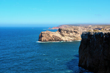 Obraz premium stretch of coast near Cabo de São Vicente sagres algarve portugal