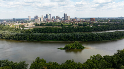 Columbus, Ohio skyline.