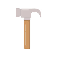 Hammer flat vector design isolated on a white background