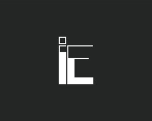 creative letter IE logo design template