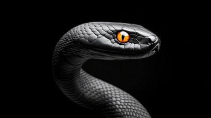 Fototapeta premium Black Mamba's Gaze 