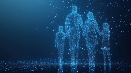 Digital family, network connection, parents, children.