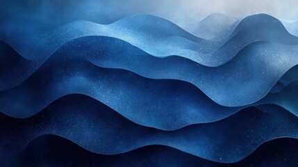 Obraz premium Abstract Blue Waves