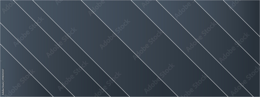 Aufkleber Gradient Black Abstract background of lines in shades of Dark. Paper shine and layer element vector for presentation. Can be used for invitation,poster,geometric landscape,rings ,websites