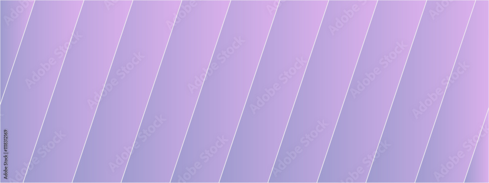 Aufkleber Gradient Purple Abstract background of lines in shades of Light. Paper shine and layer element vector for presentation. Can be used for invitation,poster,geometric landscape,rings ,websites