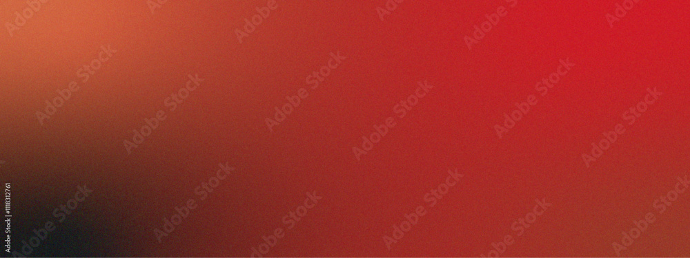Fototapete Abstract Colorful gradient background, combination of shades arranged on a plate. Vibrant red and black gradient background with textured grain and luminous glow effect. Dark candy apple red gradient