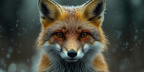 Fototapeta premium Red Fox in the Winter