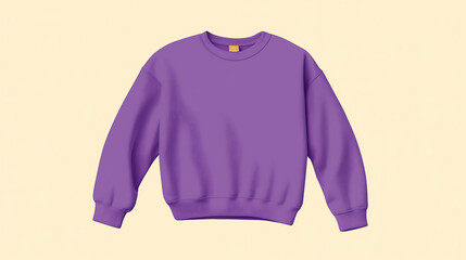 Purple Jacket Illustration on a White Background – Stylish and Bold Fashion Design