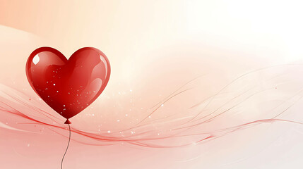 Orange Heart-shaped Balloon &ndash; Festive and Joyful Design