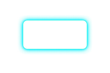 Neon blue glowing rectangle frame © Rezual