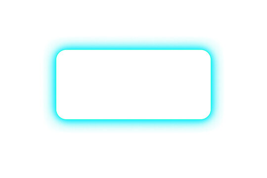 Neon blue glowing rectangle frame