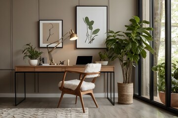 Scandinavian style home office
