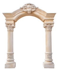Fototapeta premium Stone Archway PNG - High-Resolution Transparent Image of Ancient Stone Arched Architecture for Artistic Designs, Graphics, and Illustrations - Download Architectural PNG Stock Photo
