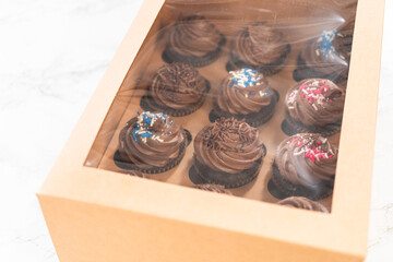 Baking Chocolate Cupcakes with Decadent Chocolate Frosting