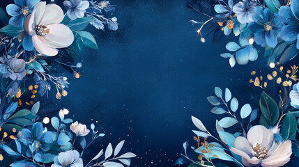 Wintery Floral Design PNG: Farewell to the Old Year and Welcome to the New – Perfect for Holiday Cards and Festive Designs