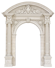 Naklejka premium Stone Archway PNG - High-Resolution Transparent Image of Ancient Stone Arched Architecture for Artistic Designs, Graphics, and Illustrations - Download Architectural PNG Stock Photo