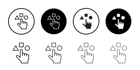 Variety icon Line Art Logo set