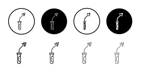 Welding icon Line Art Logo set