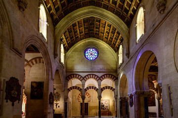 Part of Mosque with view to the  Gothic nave of the Villaviciosa Chapel, dating from the late 15th...
