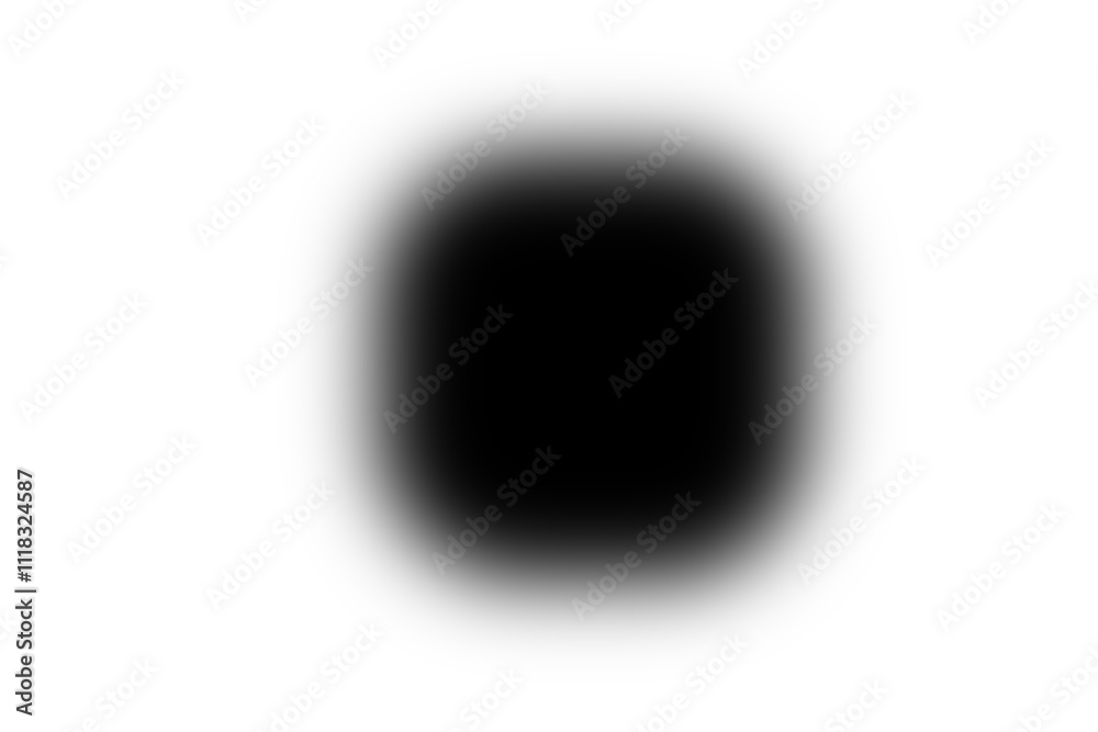 Aufkleber shadow square, realistic round shadow effect isolated on transparent background. gradient shadow wit