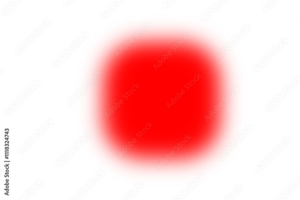 Poster glowing square button