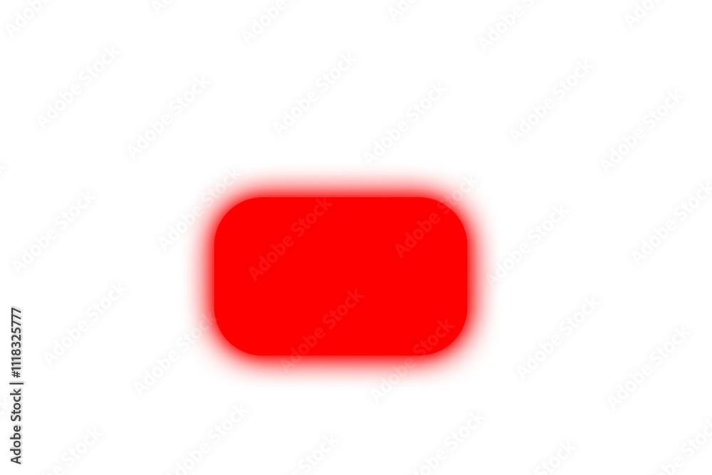 Poster Rounded glowing rectangle button