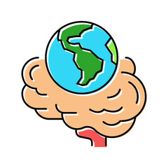 environmental consciousness vegan color icon vector. environmental consciousness vegan sign. isolated symbol illustration