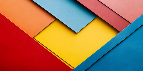 Fototapeta premium Vibrant Diagonal Pattern of Colorful Surfaces