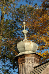 Koniusza cerkiew pw. Założenia Szat Matki Bożej  - kopuła z krzyżem  © wedrownik52